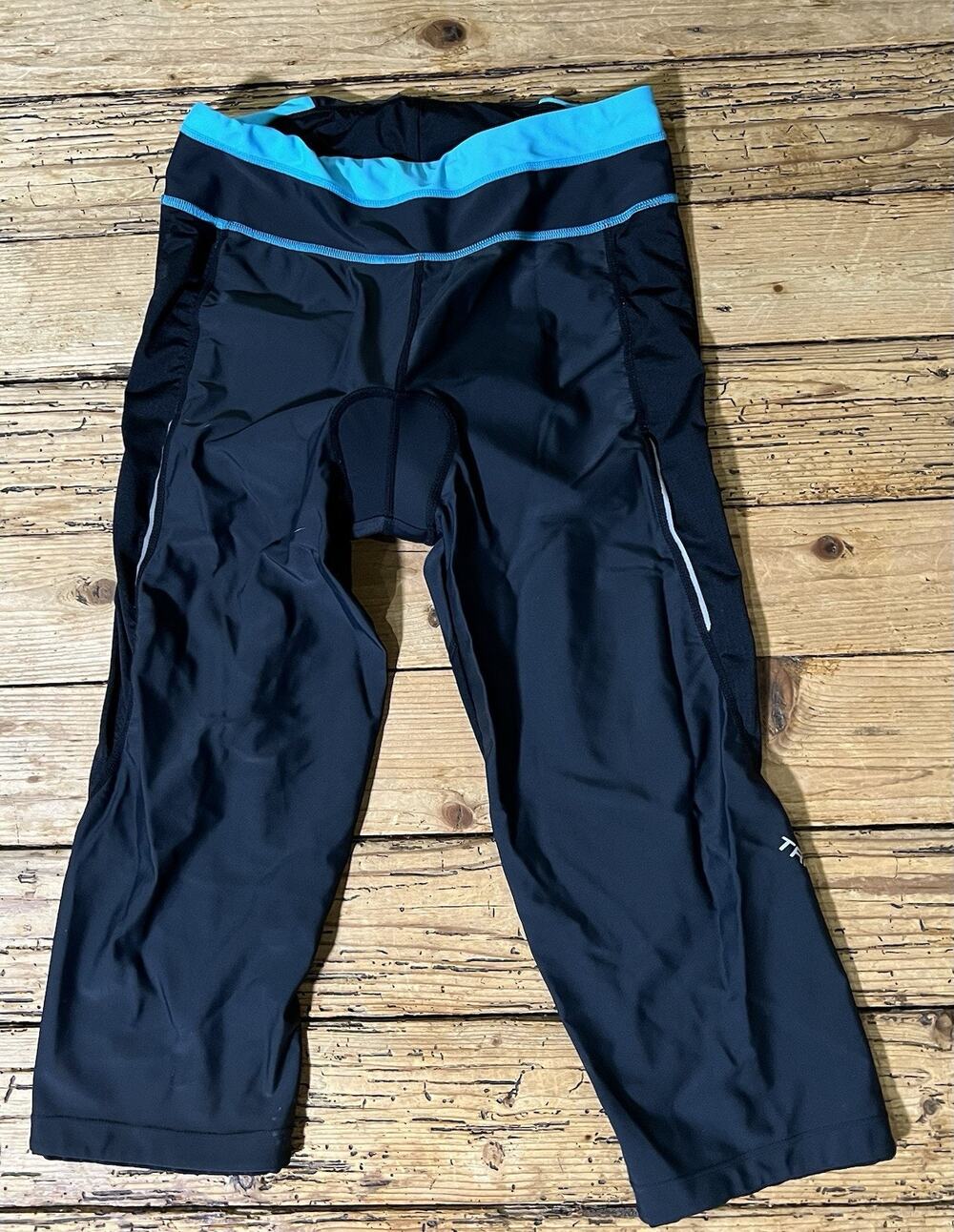 Trayl Woman's Size M Black Padded Cycle Capri Pants